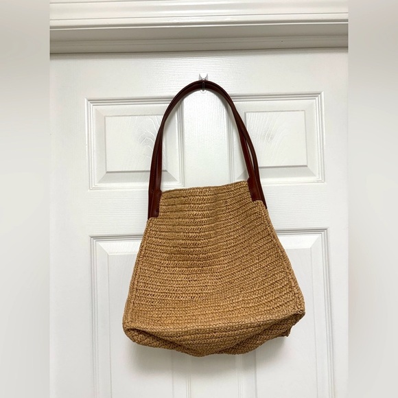 NWT J.Crew Large Handknotted Packable Tote Bag - Picture 5 of 9